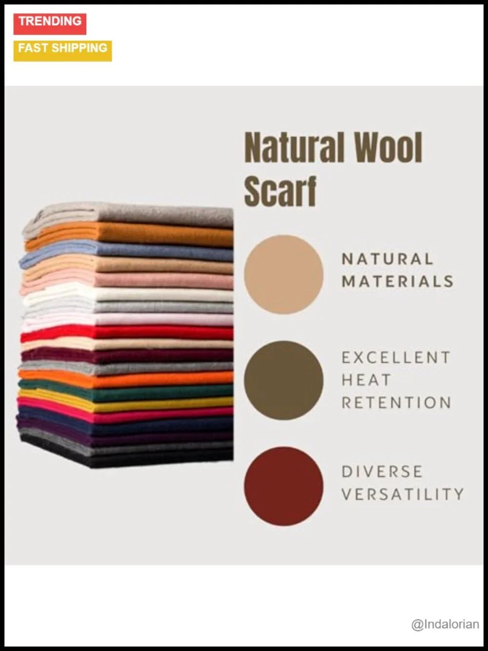 Novawo Wool Pashmina Shawl Wrap Winter Travel Blanket Scarf Women